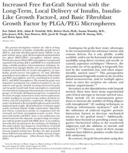 Article about fat graft survival