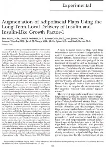 Article of Augmentation of adipofascial flaps