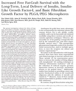 Article about fat graft survival